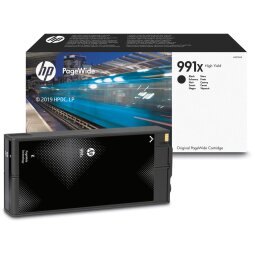 HP PageWide 991X Cartouche d’encre noir grande capacité authentique