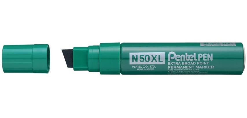 Pentel permanent marker Pen N50, brede punt, groen