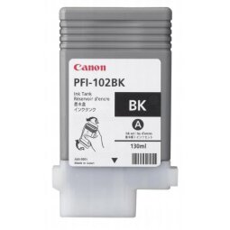 Canon PFI-102 BK - dye-based black - original - ink tank