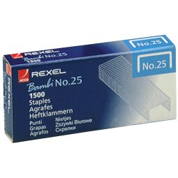 En_grapas rexel nº25 21/4 caja de 1500 unidades