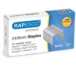 Rapesco galvanized staples 24/6 mm, box of 1000 staples