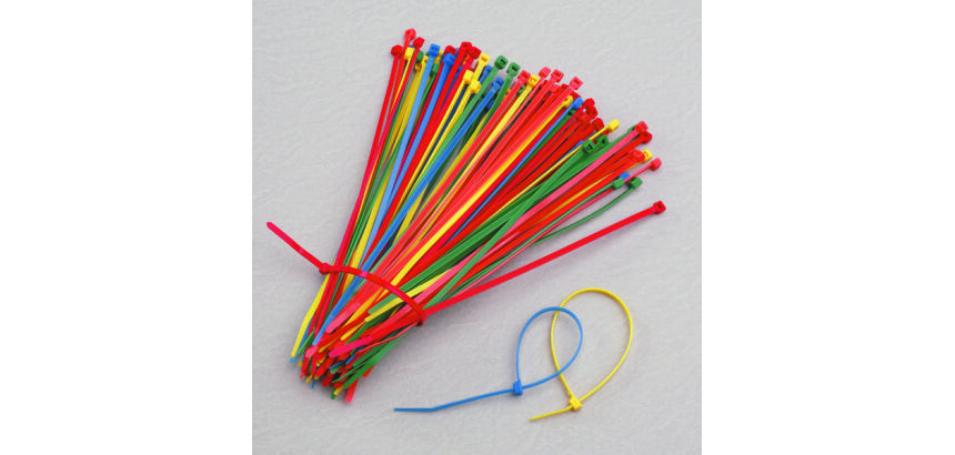 Colliers de serrage colorés - 100 pièces