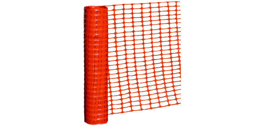 Plastic afbakening voor werven