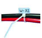 Klemmen met identificatieplaatje van naturel nylon