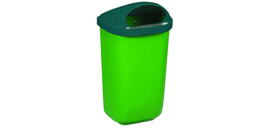 DE_Plastic vuilnisbakken voor muurbevestiging