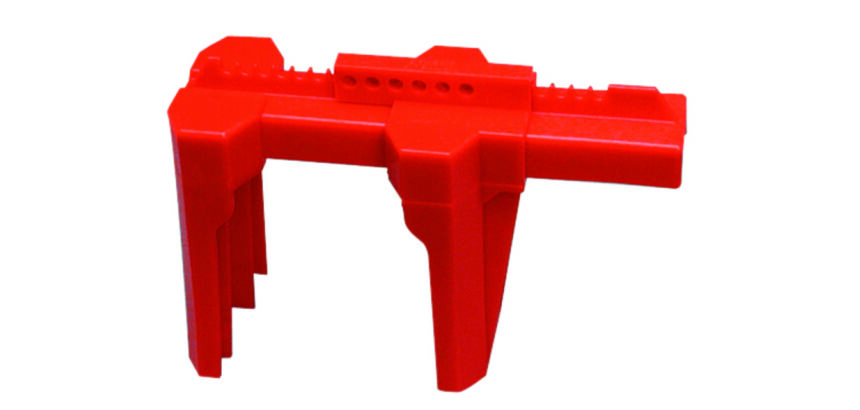 DE_Vergrendeling van kogelkranen, open en gesloten positie met dubbele klem