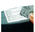 Polyester etiketten voor laserprinter met dambordpatroon kleeflaag