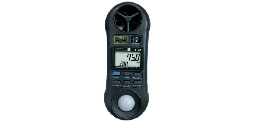 Luxmeter / thermometer / hygrometer / anemometer