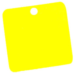 Blanco markeerplaatjes van gekleurd aluminium