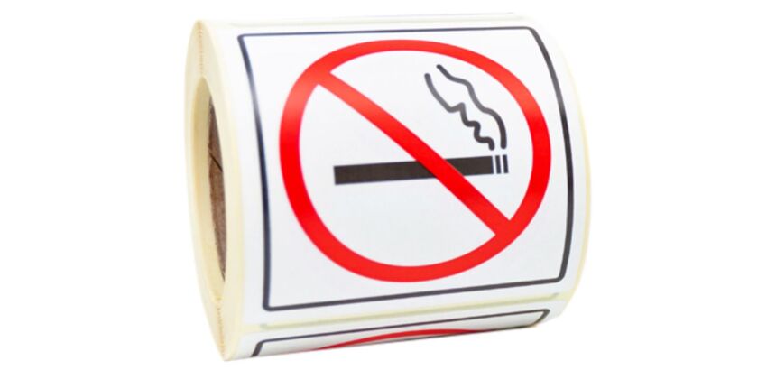 Signalering rokers/niet-rokers - Etiketten op rol