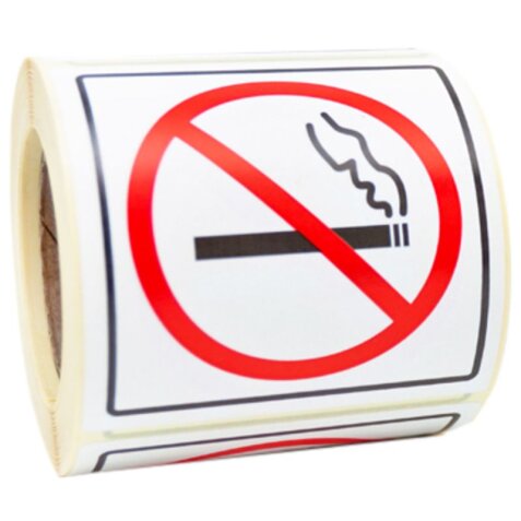 Signalering rokers/niet-rokers - Etiketten op rol