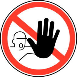 Hartplatte Verbotsschild "Zugang verboten für unbefugte Personen" (PIPD3 209)
