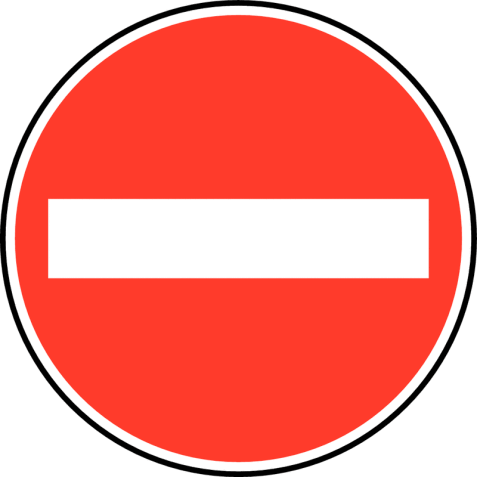 Panneau dur d'interdiction "accès interdit" (PIPD4 229)