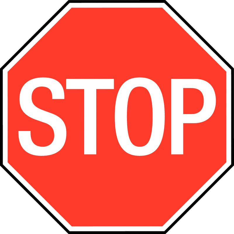 Hard board priority "stop sign" (PIPD3 230)