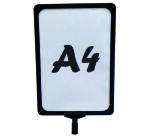 A4-bordhouder voor stalen palen