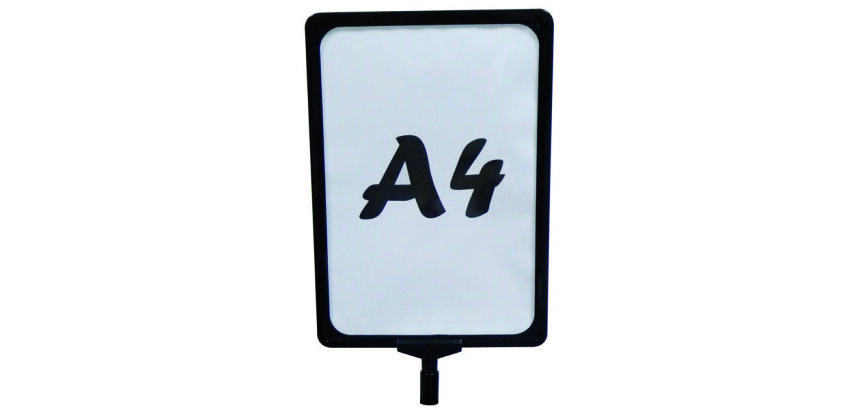 A4-bordhouder voor stalen palen