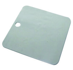 Blanco markeerplaatjes van messing, aluminium of roestvrij staal