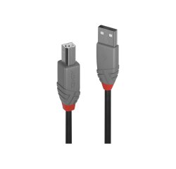 Lindy Câble USB 2.0 type A vers B, Anthra Line, 7.5m