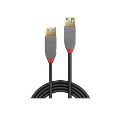 Lindy Rallonge USB 3.2 type A, 5Gbit/s, Anthra Line, 1m