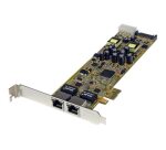 StarTech.com Carte Réseau PCI Express 2 ports Gigabit Ethernet RJ45 10/100/1000Mbps - POE/PSE