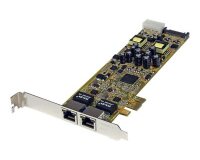 StarTech.com Carte Réseau PCI Express 2 ports Gigabit Ethernet RJ45 10/100/1000Mbps - POE/PSE