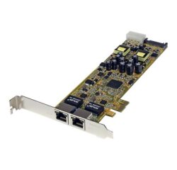 StarTech.com Carte Réseau PCI Express 2 ports Gigabit Ethernet RJ45 10/100/1000Mbps - POE/PSE