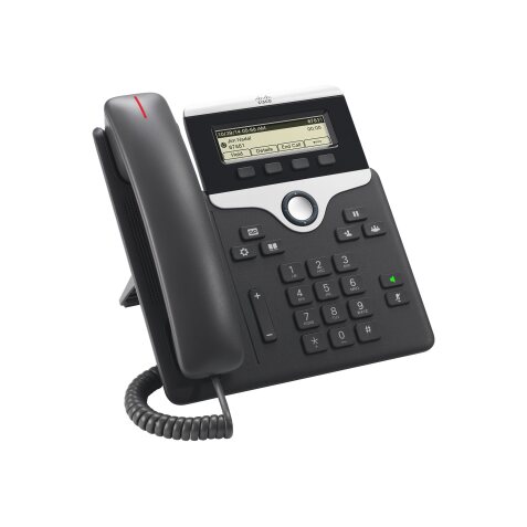 Cisco 7811 téléphone fixe Noir, Argent 1 lignes LED