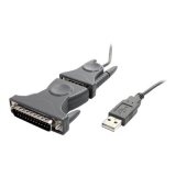 StarTech.com Câble adaptateur USB vers port série DB9 - DB25 avec adaptateur DB9 DB25