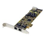 StarTech.com Carte Réseau PCI Express 2 ports Gigabit Ethernet RJ45 10/100/1000Mbps - POE/PSE