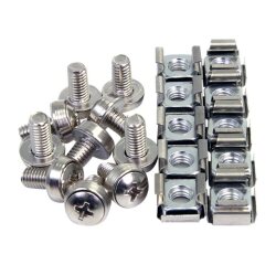 StarTech.com Paquet de 100 Vis et Ecrous Cages M6 pour Rack ou Armoire Serveur