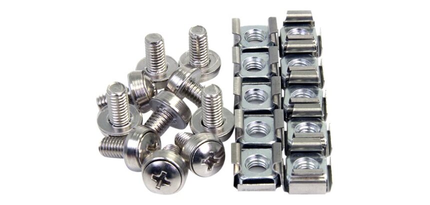 StarTech.com Paquet de 100 Vis et Ecrous Cages M6 pour Rack ou Armoire Serveur