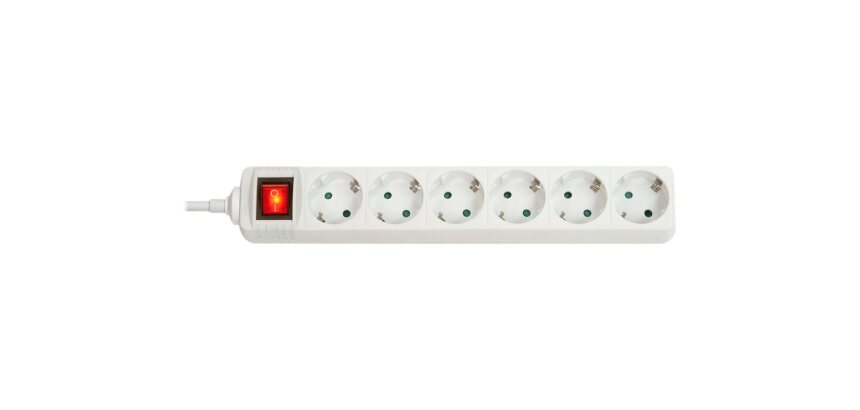 Lindy Multiprise 6 prises Schuko avec interrupteur