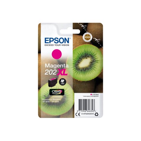 Epson Kiwi Singlepack Magenta 202XL Claria Premium Ink