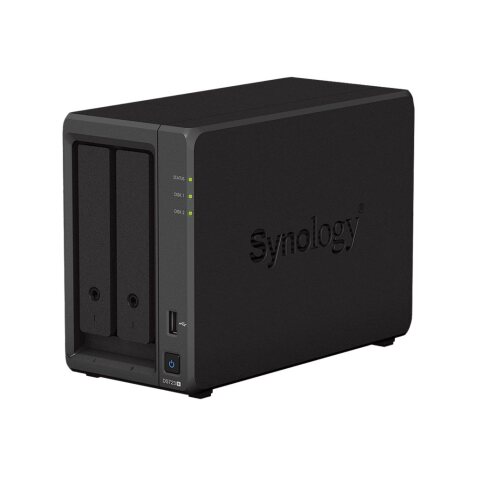 Synology DiskStation DS723+ serveur de stockage NAS Tower Ryzen Embedded R1600 2 Go DDR4 DiskStation Manager Noir