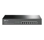 TP-Link TL-SG1008MP Non-géré Gigabit Ethernet (10/100/1000) Connexion Ethernet, supportant l'alimentation via ce port (PoE) 1U Noir