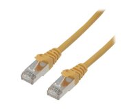 MCL 5m Cat6a F/UTP câble de réseau Jaune F/UTP (FTP)