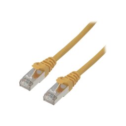 MCL 5m Cat6a F/UTP câble de réseau Jaune F/UTP (FTP)