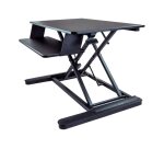 StarTech.com Convertisseur de Bureau Assis-Debout avec Plateau pour Clavier, Surface 35x21" - Poste Ergonomique de Bureau/Tablette à Hauteur Réglable - Peut Contenir 2 Écrans - Pré-Assemblé