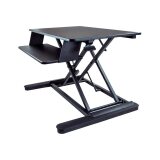 StarTech.com Convertisseur de Bureau Assis-Debout avec Plateau pour Clavier, Surface 35x21" - Poste Ergonomique de Bureau/Tablette à Hauteur Réglable - Peut Contenir 2 Écrans - Pré-Assemblé