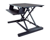 StarTech.com Convertisseur de Bureau Assis-Debout avec Plateau pour Clavier, Surface 35x21" - Poste Ergonomique de Bureau/Tablette à Hauteur Réglable - Peut Contenir 2 Écrans - Pré-Assemblé