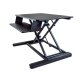 StarTech.com Convertisseur de Bureau Assis-Debout avec Plateau pour Clavier, Surface 35x21" - Poste Ergonomique de Bureau/Tablette à Hauteur Réglable - Peut Contenir 2 Écrans - Pré-Assemblé