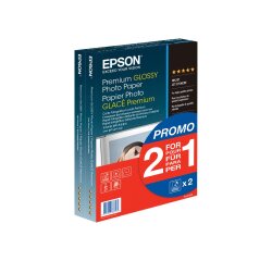 Epson premium glossy photo paper bogof - photo paper - glossy - 40 sheet(s) - 100 x 150 mm - 255 g/m² (pack of 2)