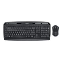 Logitech Wireless Combo MK330 clavier Souris incluse Bureau USB AZERTY Français Noir
