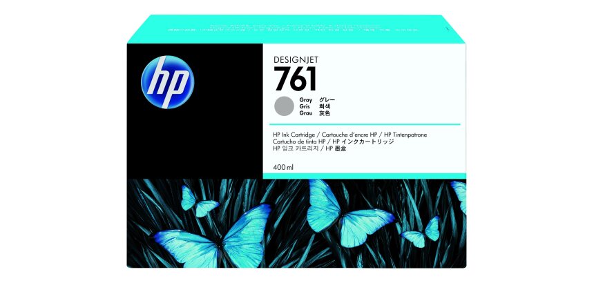 HP 761 cartouche d'encre DesignJet grise, 400 ml