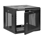 StarTech.com Armoire Réseau Murale 9U à 4 Montants avec Étagère 1U, Armoire Serveur Murale 19" pour Données / AV / Électronique / Équipement IT, Petite Armoire Rack Ventilée