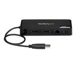 StarTech.com Mini Dock USB 3.0 - Station d'Acceuil USB-A Double Écran avec Vidéo DisplayPort 4K 60Hz & Gigabit Ethernet - Câble 30 cm - Adaptateur USB 3.1 Gen 1 Type-A pour PC Portable