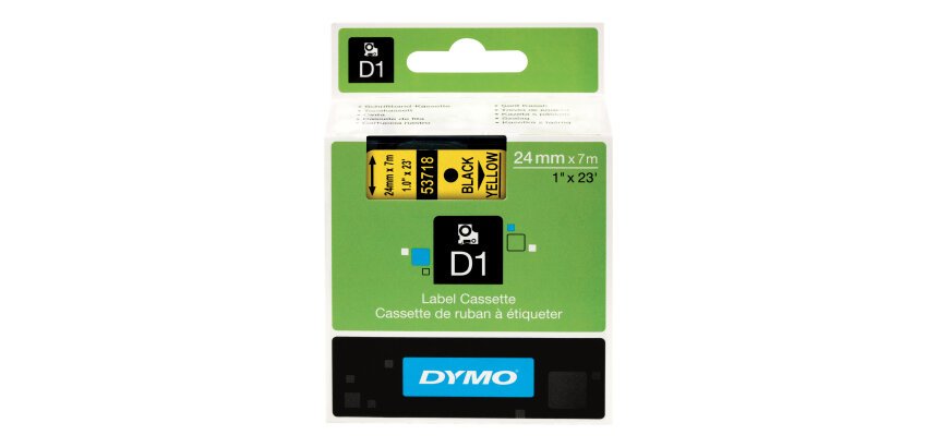 DYMO Ruban d'étiquette D1 noir/