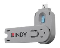 Lindy Clé pour bloqueur de port USB A, Bleu