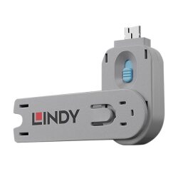 Lindy Clé pour bloqueur de port USB A, Bleu