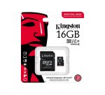Kingston Technology Carte 16GB microSDHC Industrielle C10 A1 pSLC + adaptateur SD